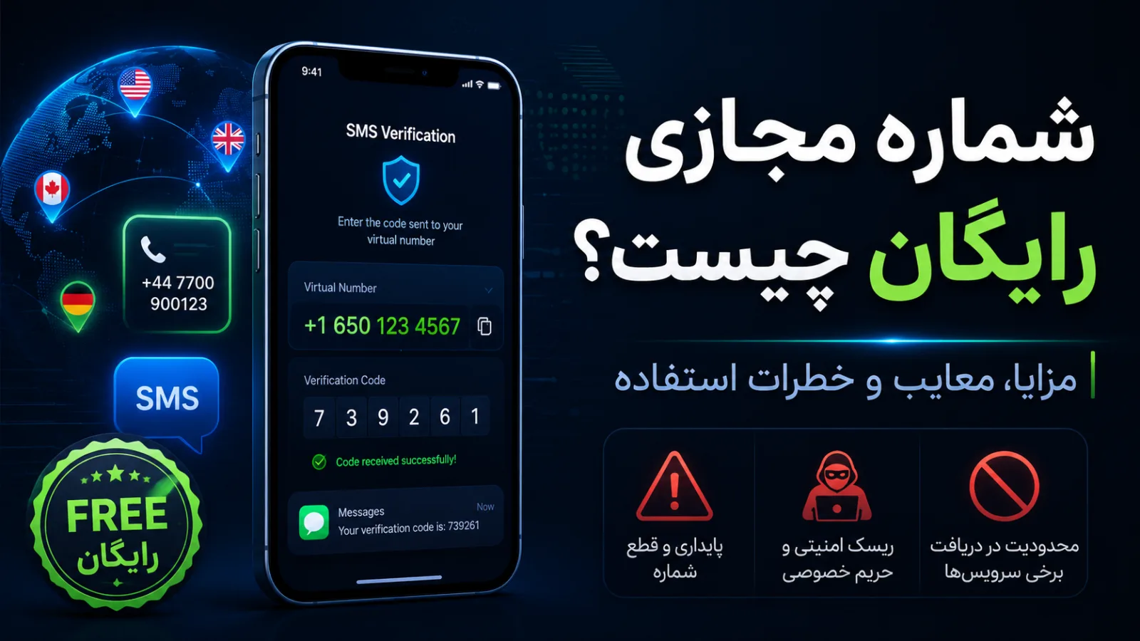 شماره مجازی رایگان چیست؟ مزایا، معایب و خطرات استفاده